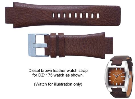 fake diesel brown leather watch strap|genuine diesel watch straps.